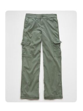 AE Dreamy Drape Cargo Trousers in Olive